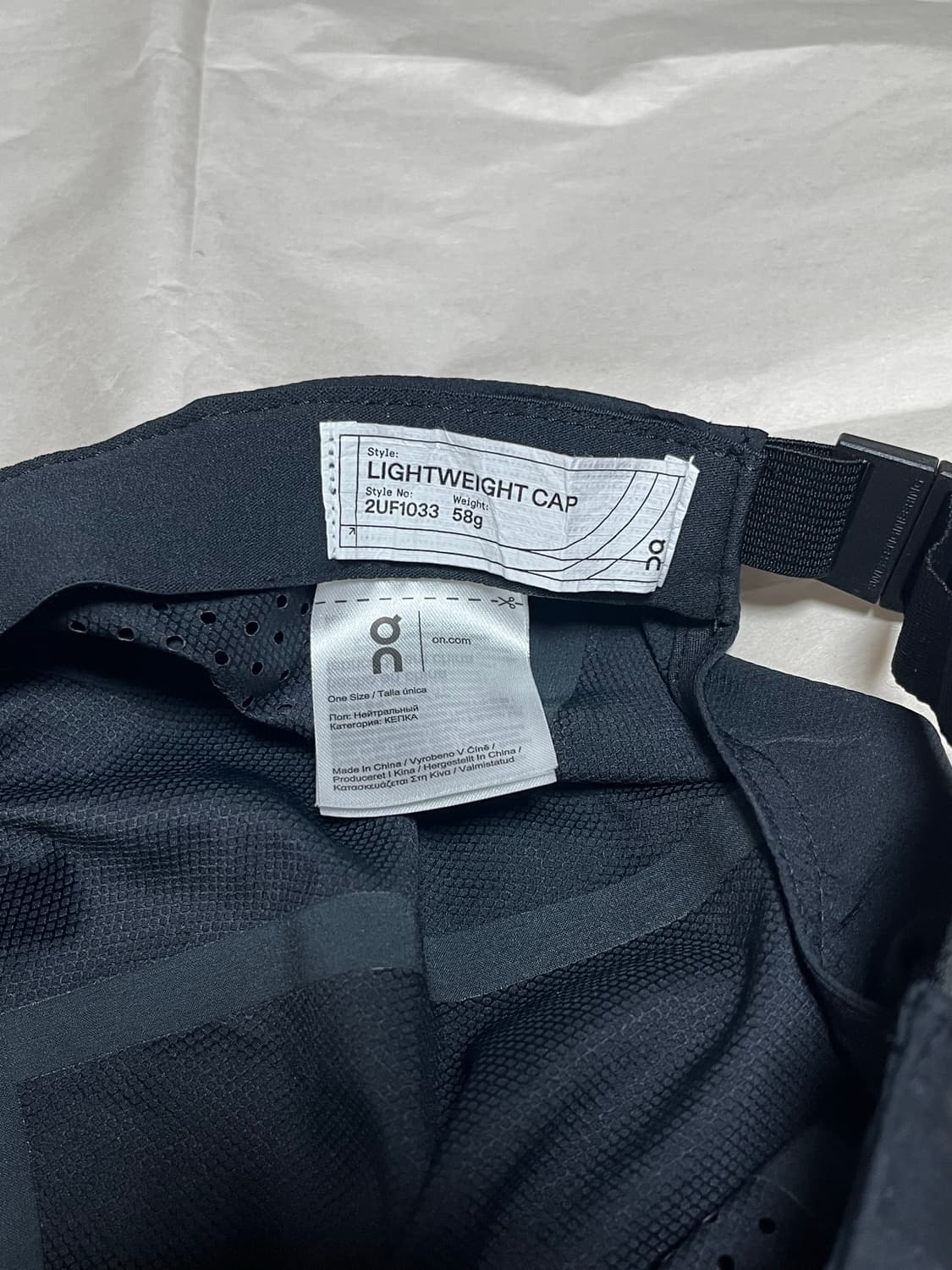 온러닝 라이트웨이트 캡(On lightweight cap) 상품이미지4