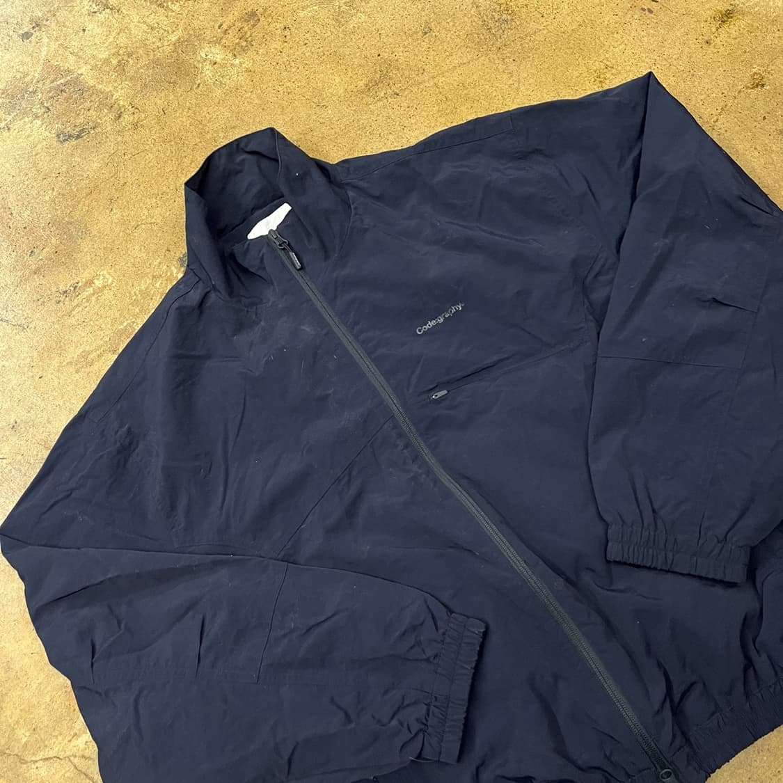 [정품/L] Code:graphy 네이비 바람막이 자켓 b16 상품이미지1