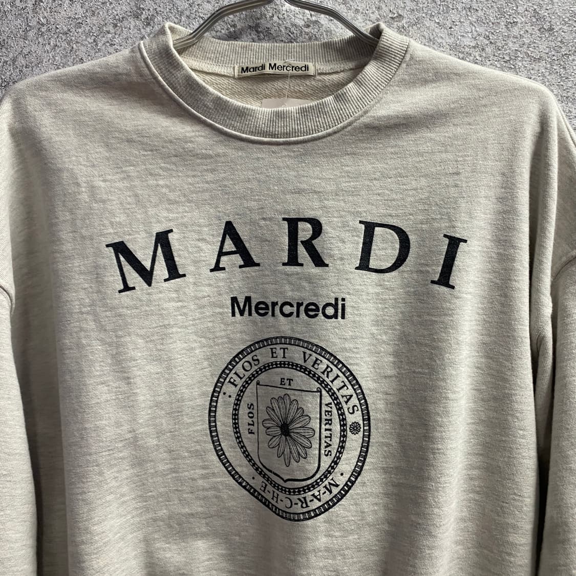 마르디 빅로고 그레이 맨투맨 B3484 상품이미지3