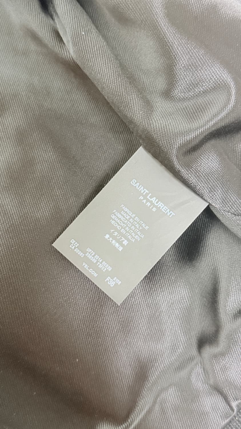 생로랑 실버 램스킨 레더자켓 상품이미지4