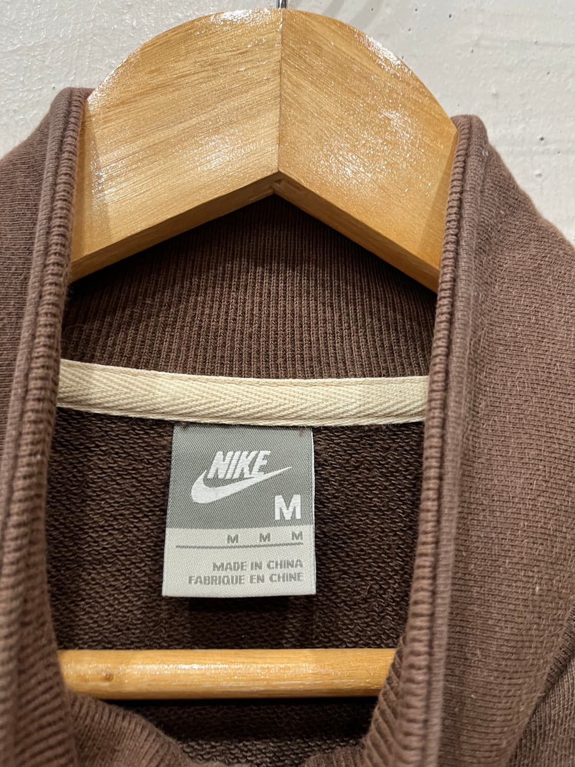 00s 나이키 스웻 집업 져지 브라운 M 상품이미지7