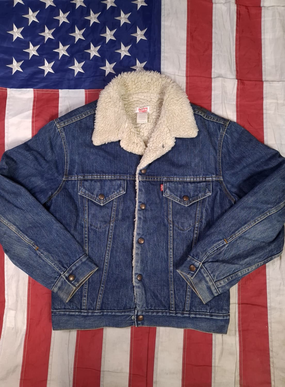 오리지날 80's 미국제조 리바이스 양털 트러커자켓 상품이미지1