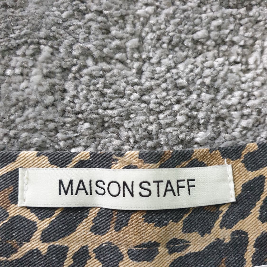 MAISON STAFF 레오파드 패턴 와이드 팬츠 상품이미지2