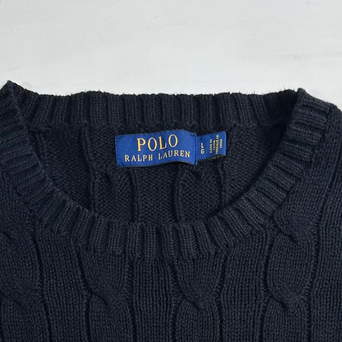 폴로 랄프로렌 블랙 케이블 니트 상품이미지5