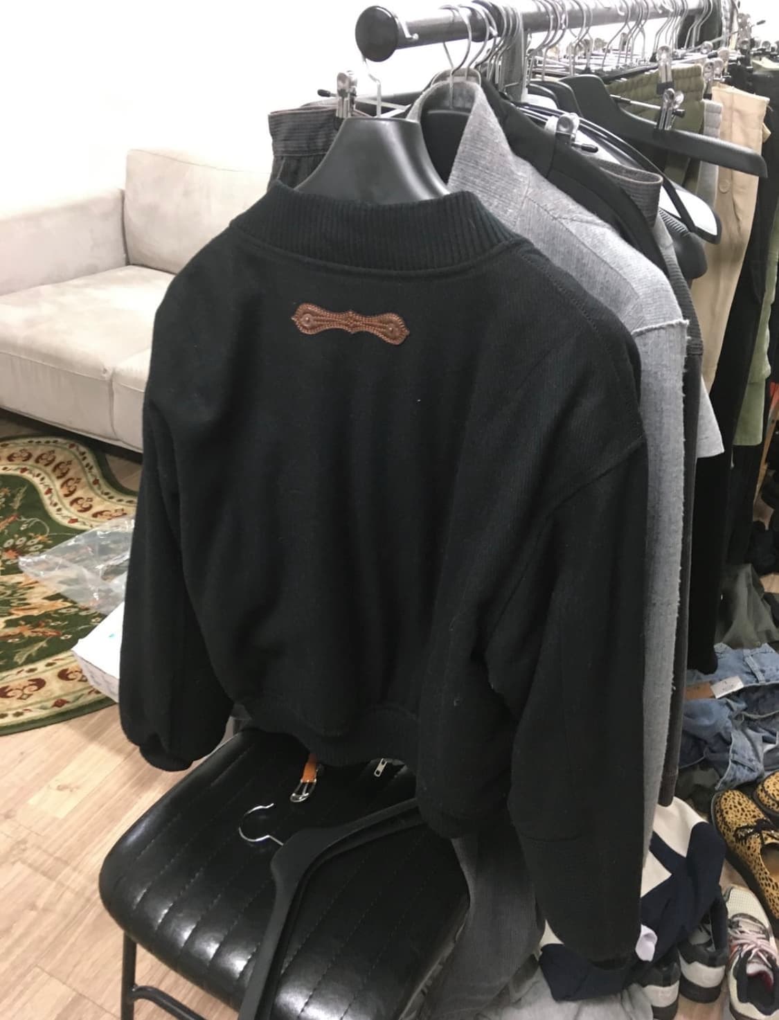 카락터 울 블루종 자켓 01 사이즈 상품이미지6