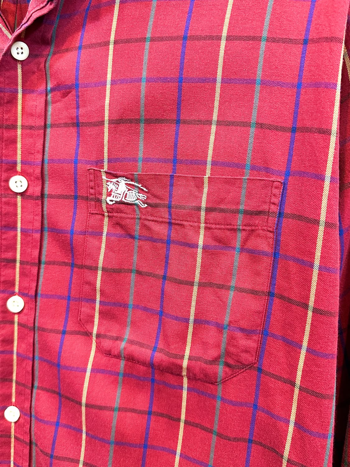 정품 버버리 체크셔츠 M 상품이미지4