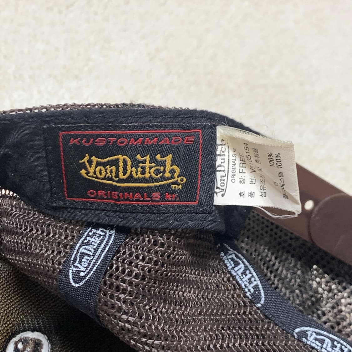Von Dutch Vintage Distressed Trucker Cap 상품이미지7