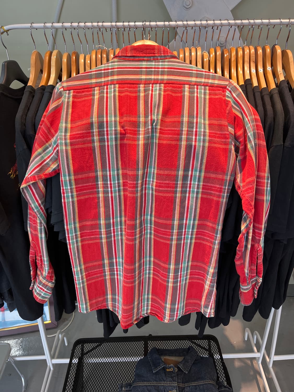Vintage 80s~90s ELY flannel shirt 상품이미지2