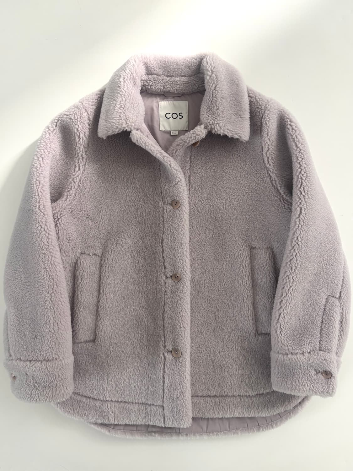 Cos 코스 라일락 컬러 플리스 테디 자켓 상품이미지5