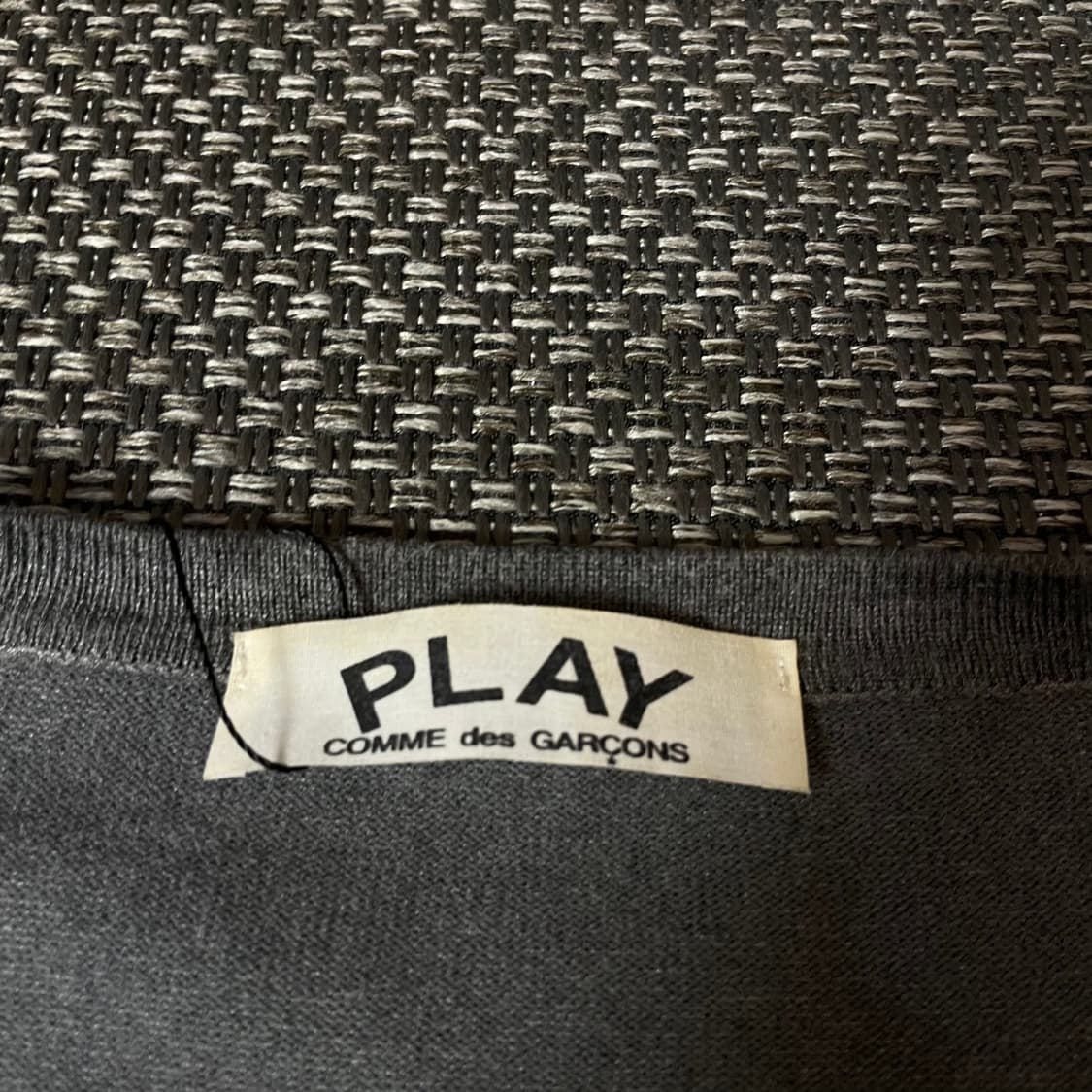 꼼데가르송 그레이 골드와펜 가디건 XL 상품이미지4