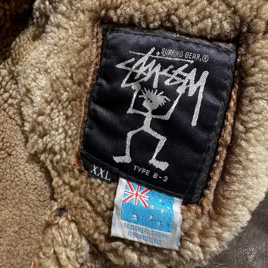 스투시 B-3 램스킨 시어링 무스탕 봄버 자켓 상품이미지9