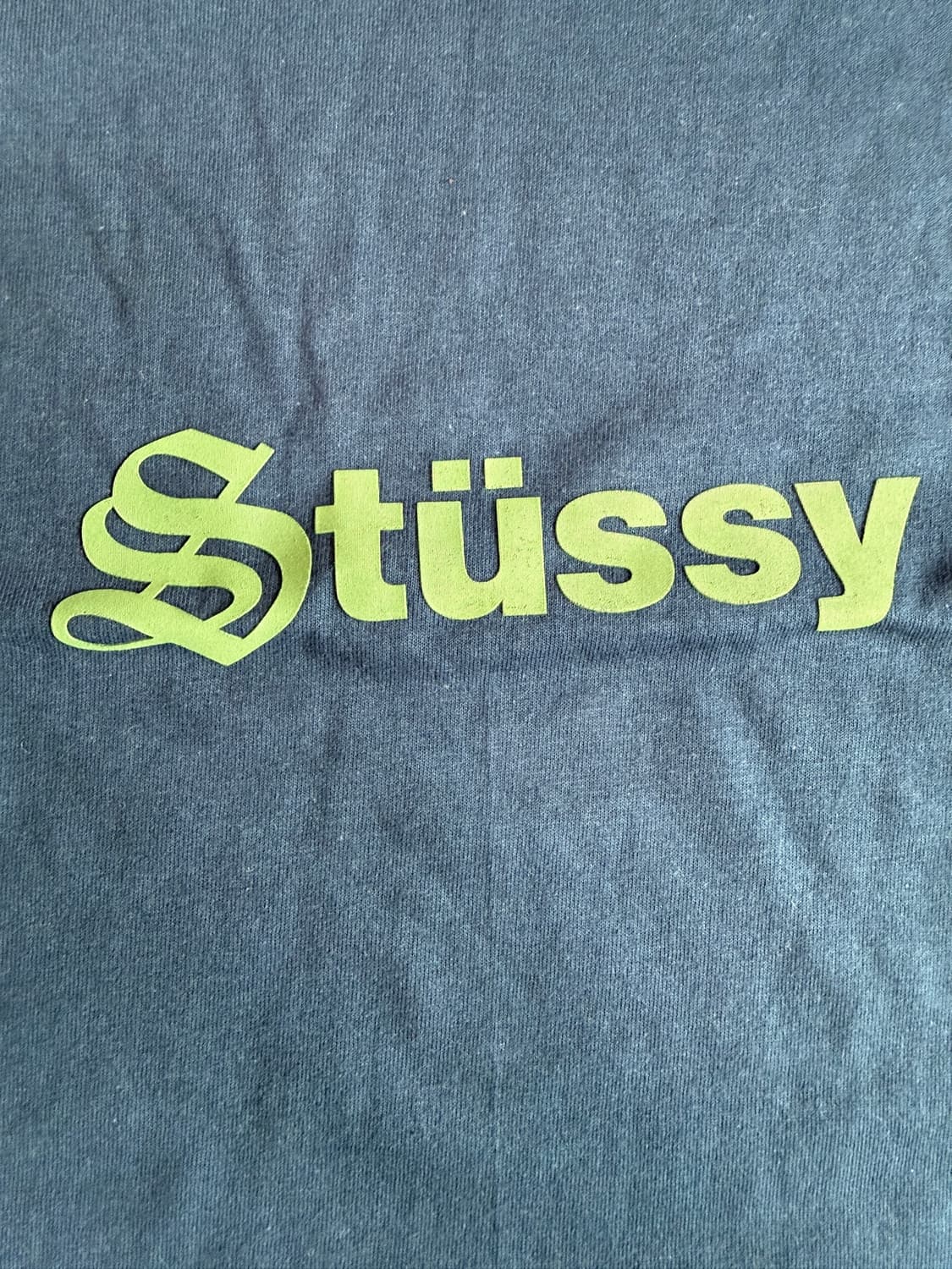 [L] stussy 스투시 리폼드 반팔 티셔츠 네이비 상품이미지2