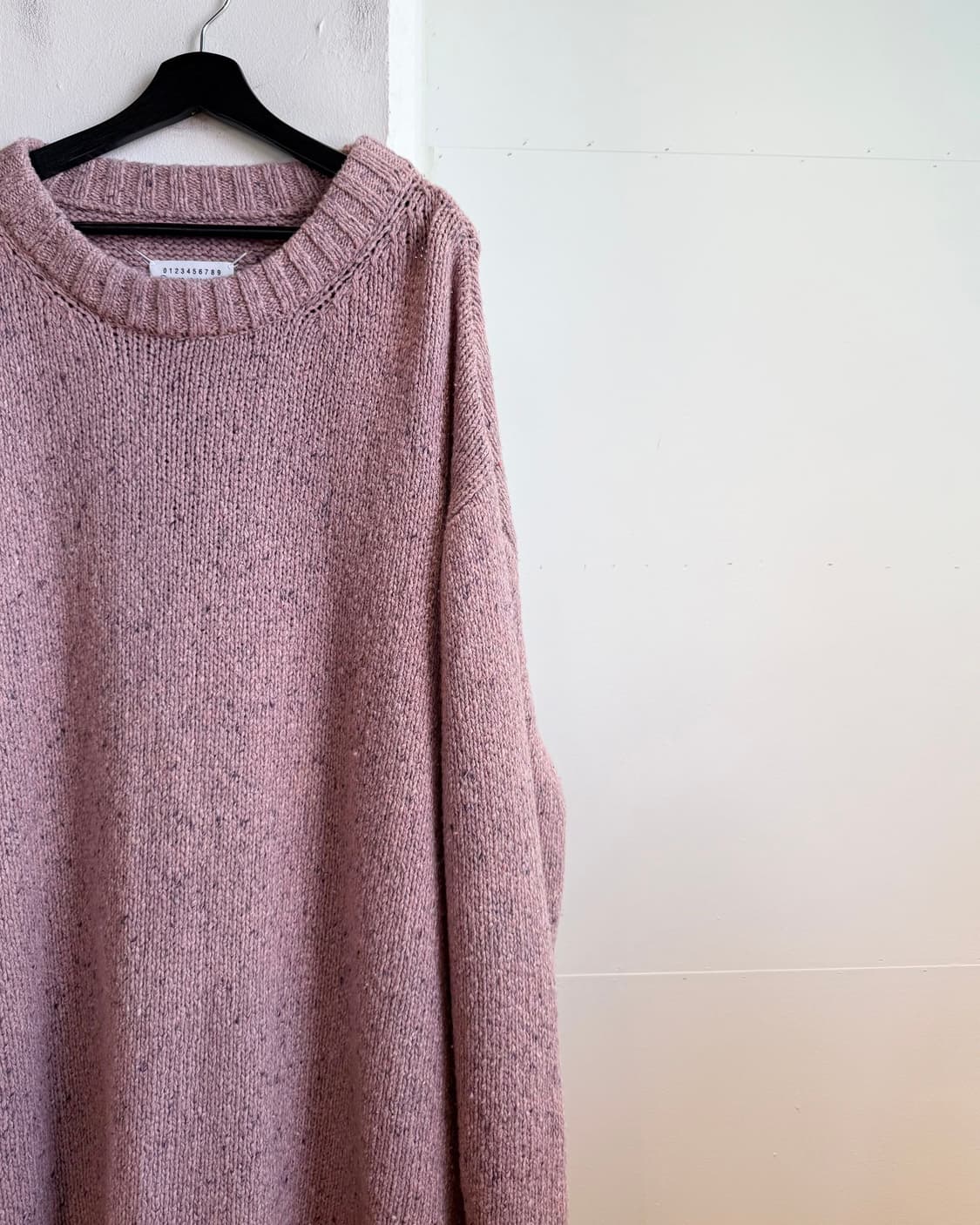 메종 마르지엘라 핑크 오버사이즈 울 니트 상품이미지4