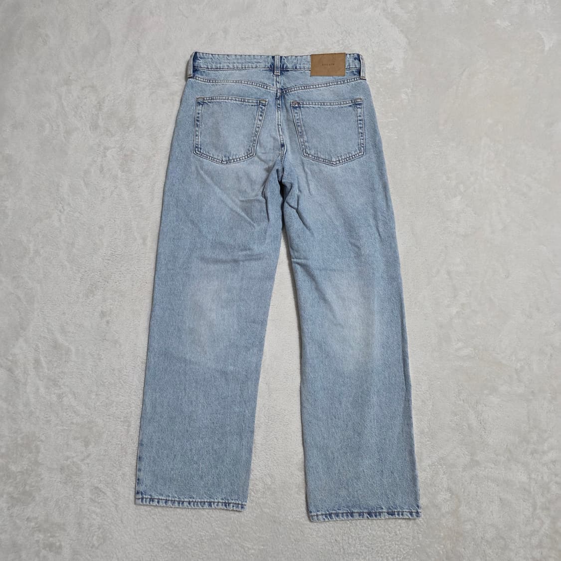 (26)여성 앤데님 배기팟 연청 데님 팬츠  상품이미지3