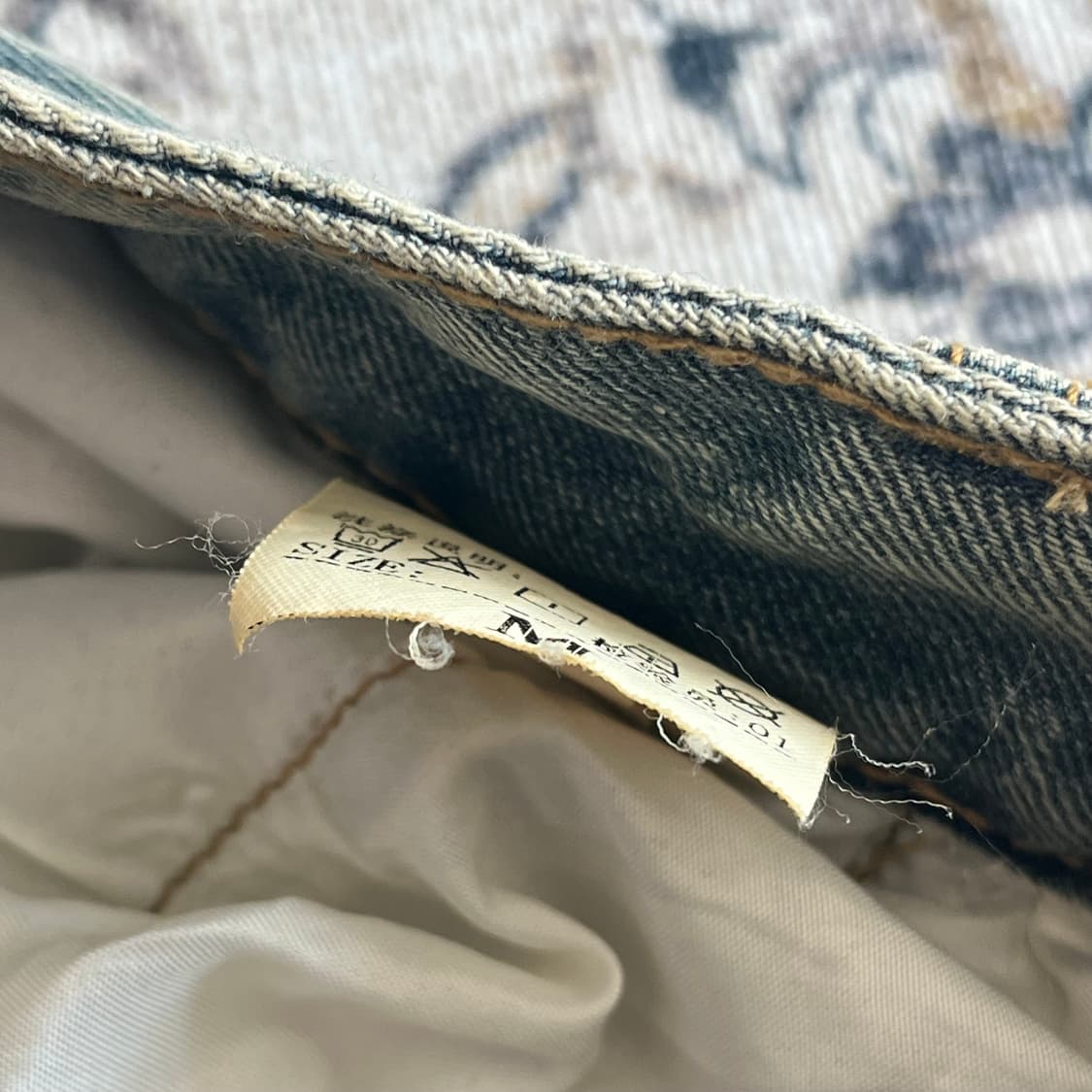 빈티지 데님 카고팬츠 상품이미지3