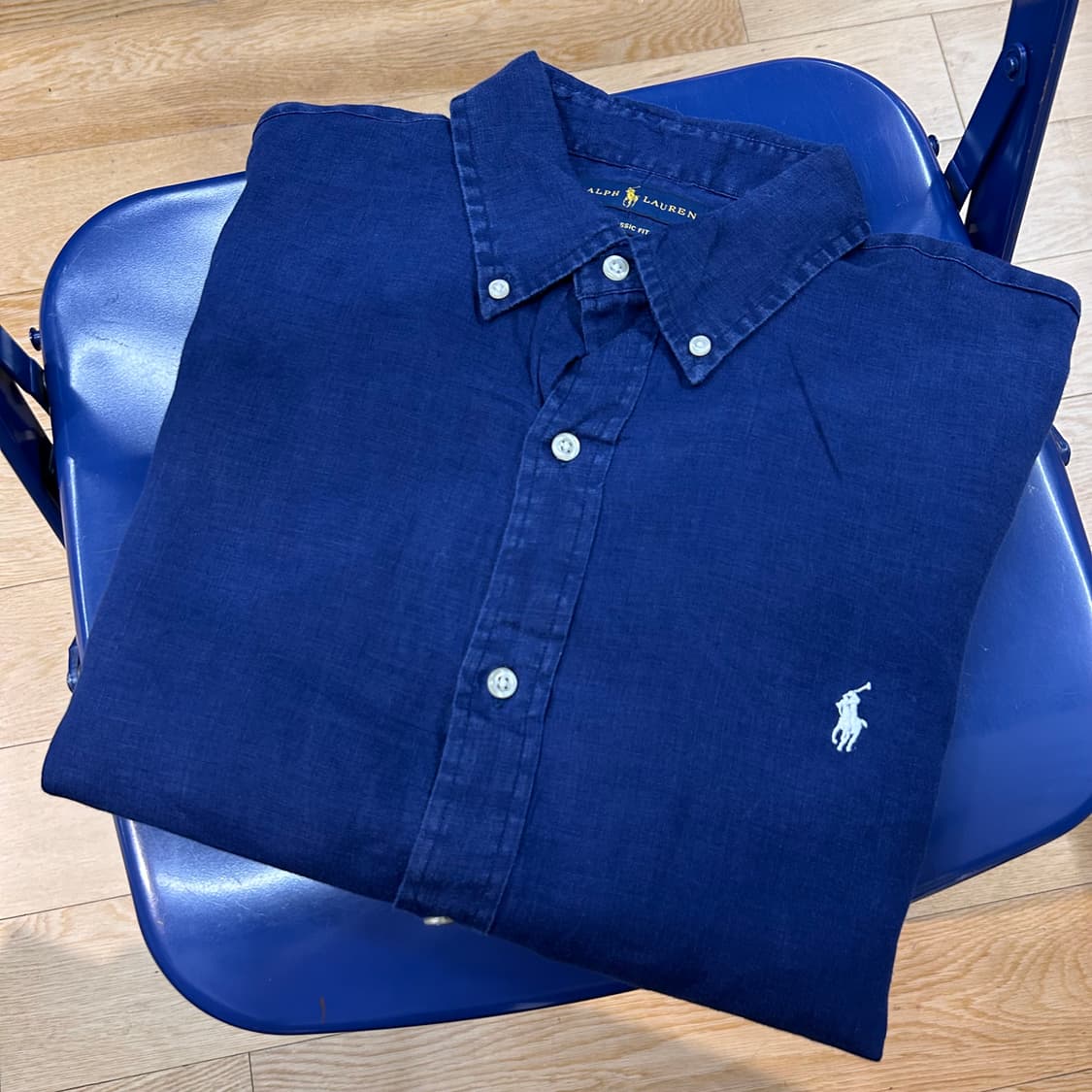Polo Ralph Lauren Navy Linen Shirts 상품이미지1