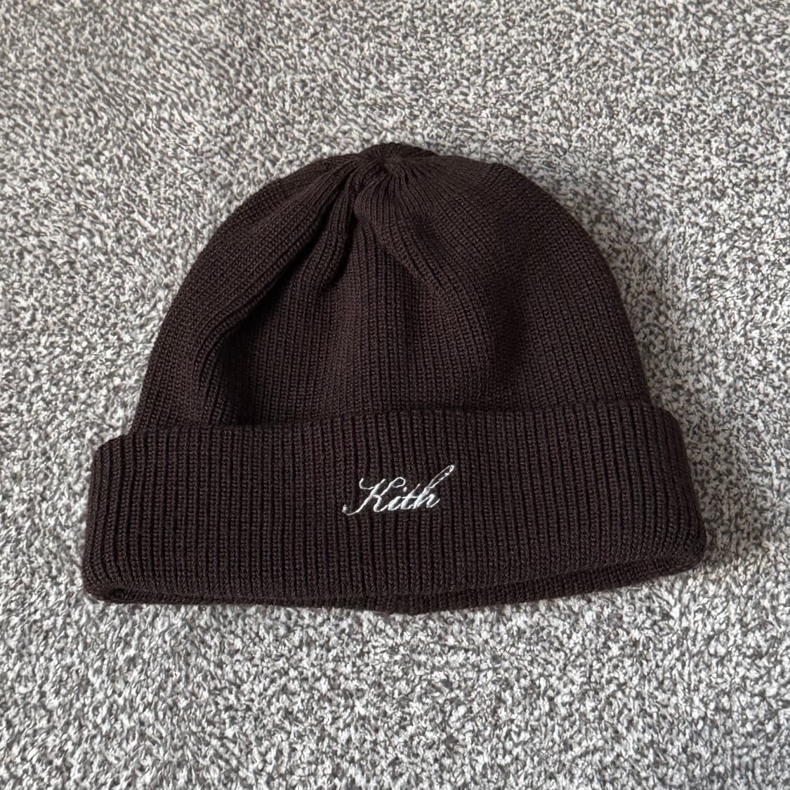 키스 스크립트 클래식 비니 브라운 상품이미지1