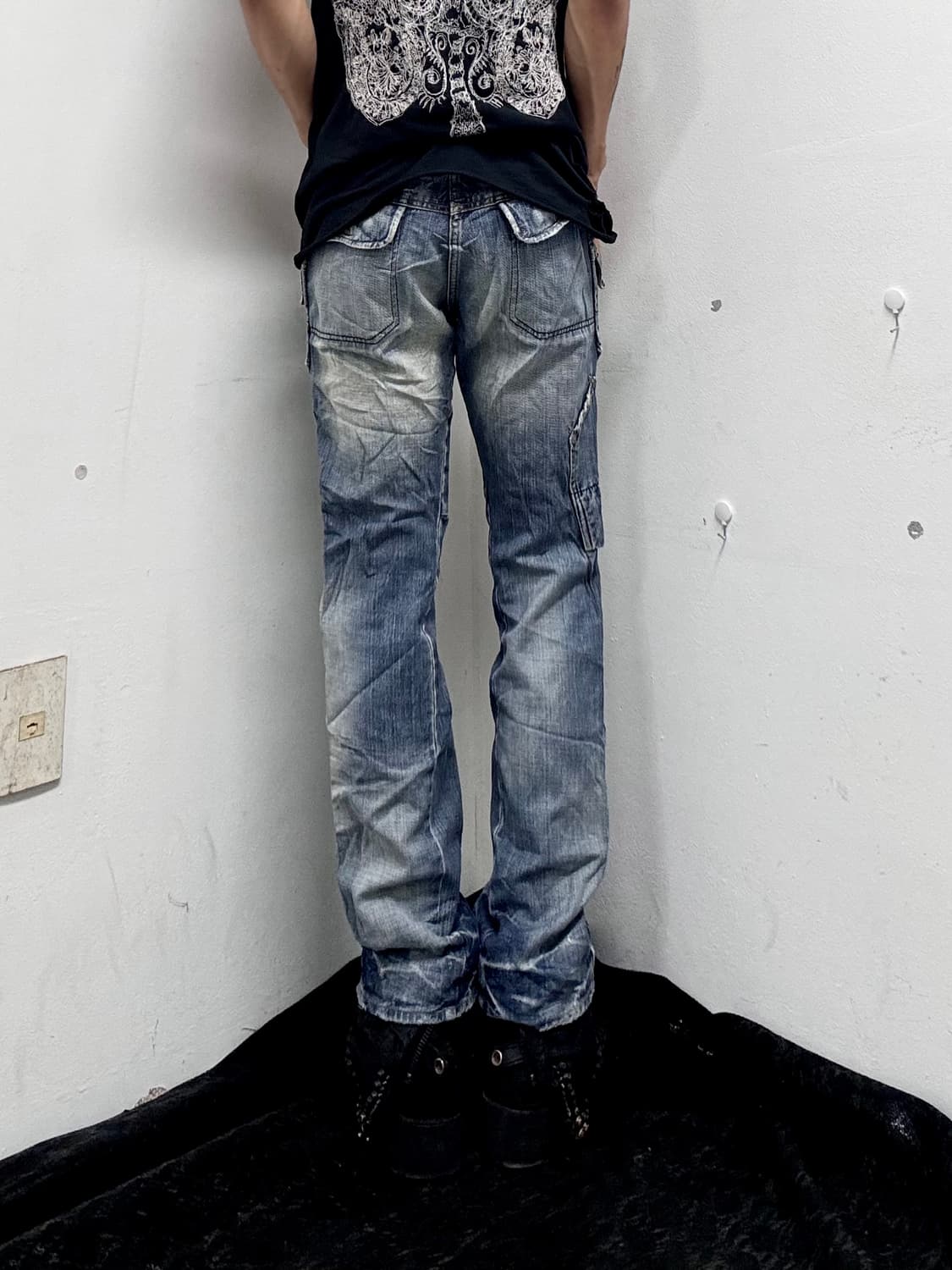 “Vintage” Y2K Mood Pocket Detail Crack P 상품이미지10