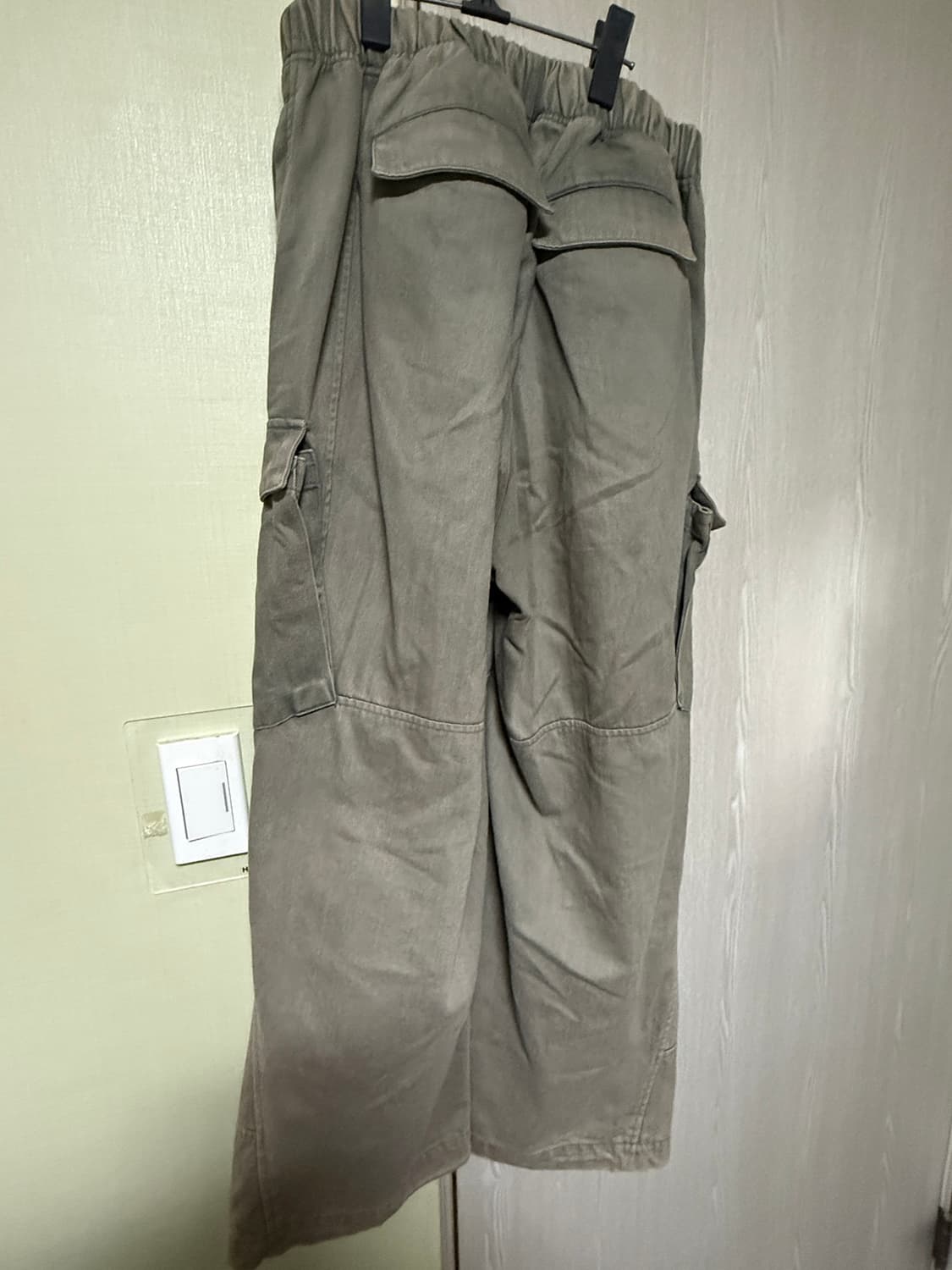 해칭룸 밀팬츠 워시드 올리브 3 상품이미지2