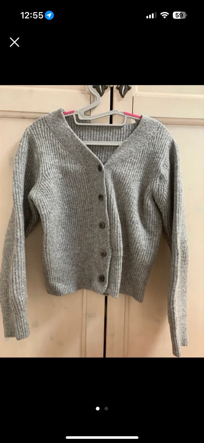 회색 가디건 상품이미지1