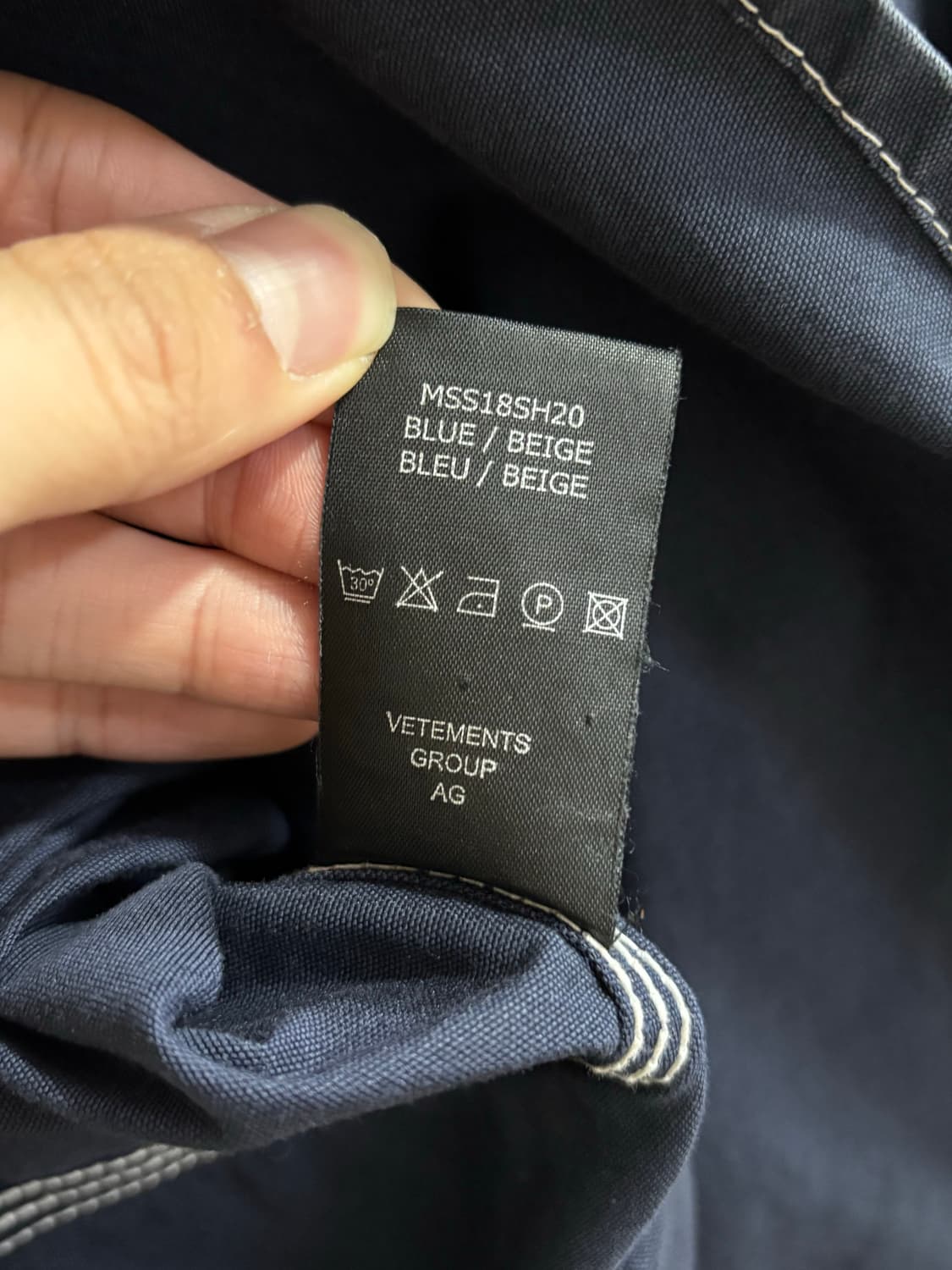 Vetements 18ss 워크 셔츠 상품이미지8
