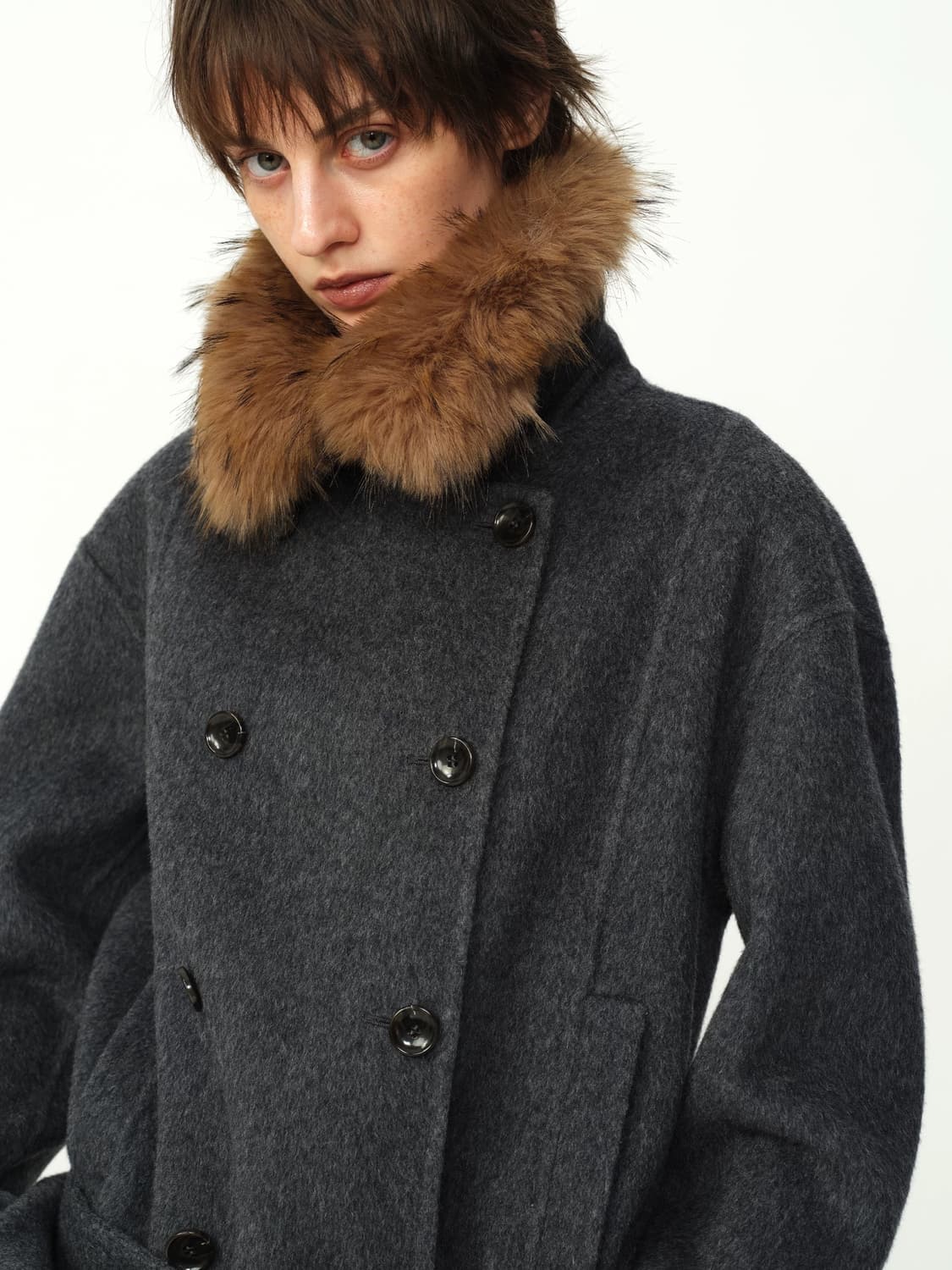 EVISTUB 울 코트 상품이미지4