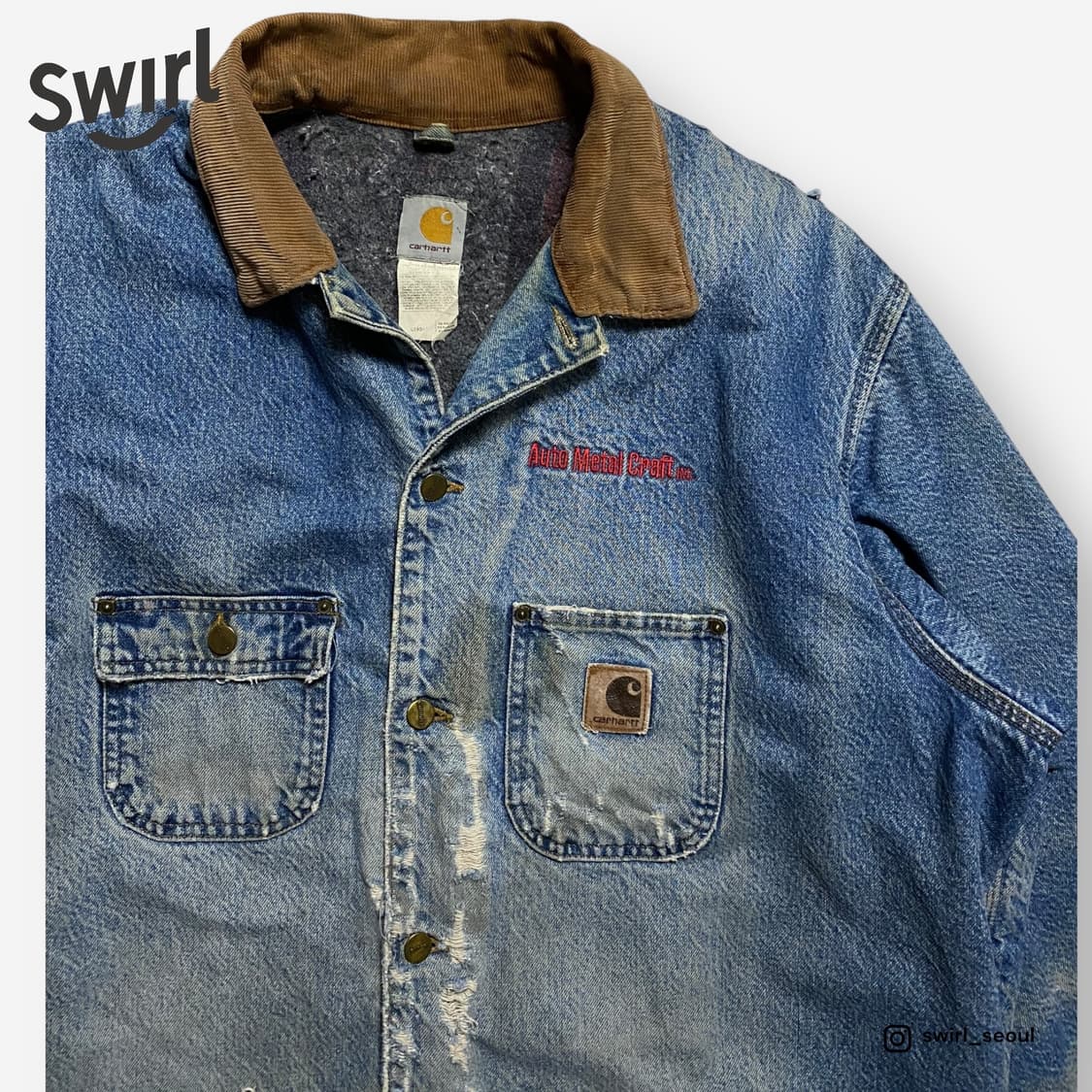 🌊Carhartt Blanket Denim chore coat 상품이미지6