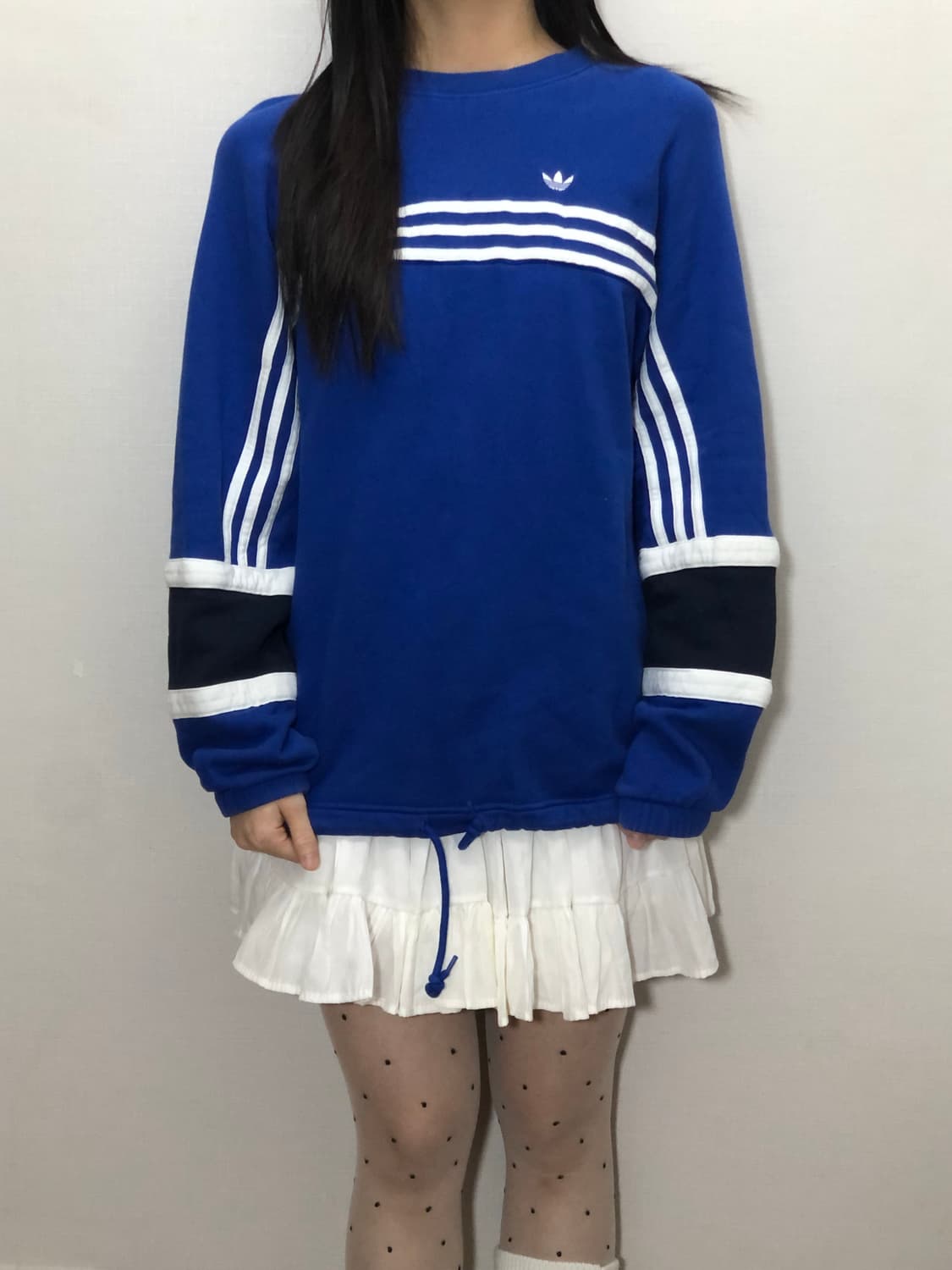 빈티지 아디다스 블루 파이어버드 스웻셔츠 상품이미지4