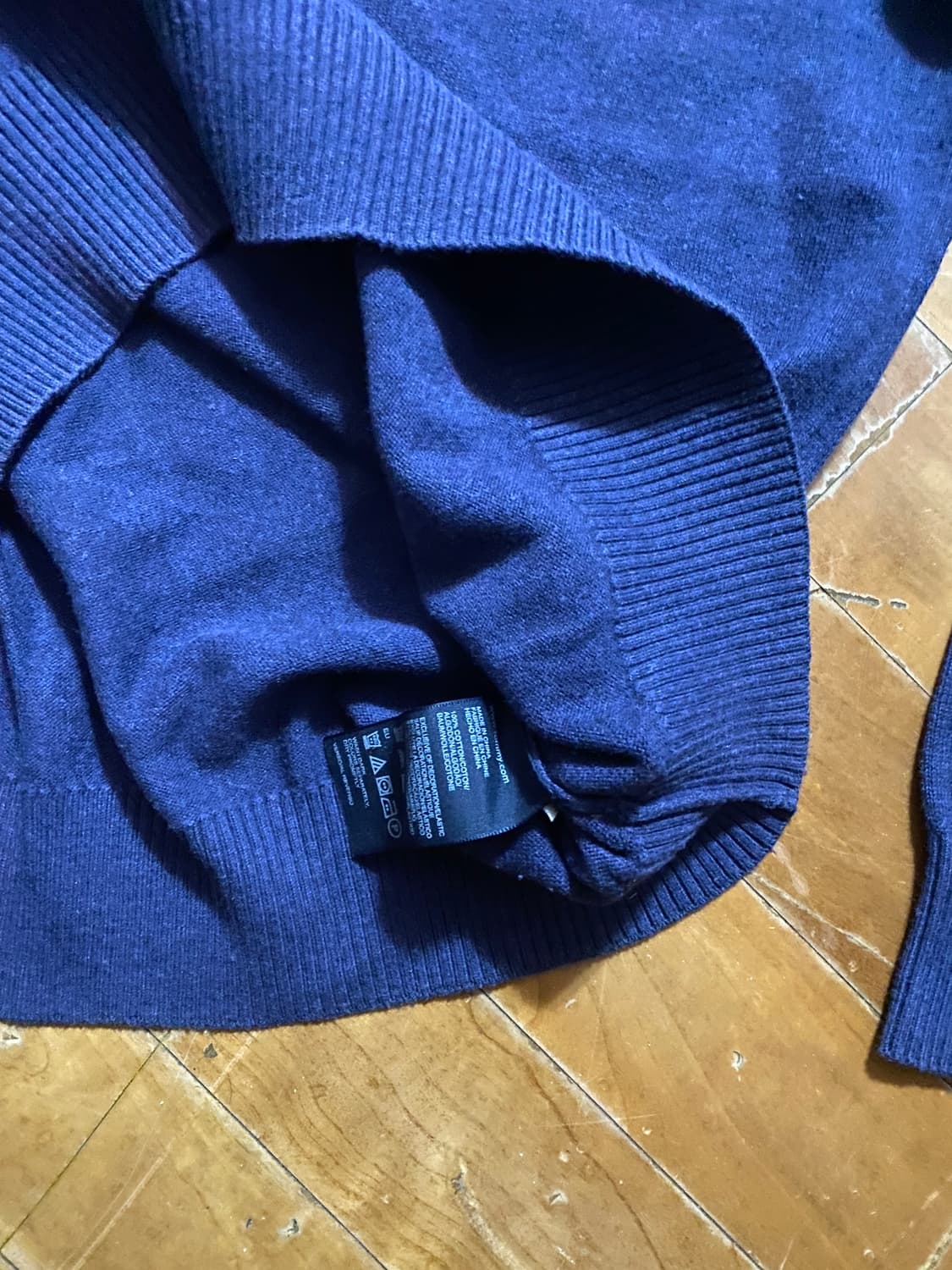 타미힐피거 네이비 코튼 니트 M (100) 상품이미지3