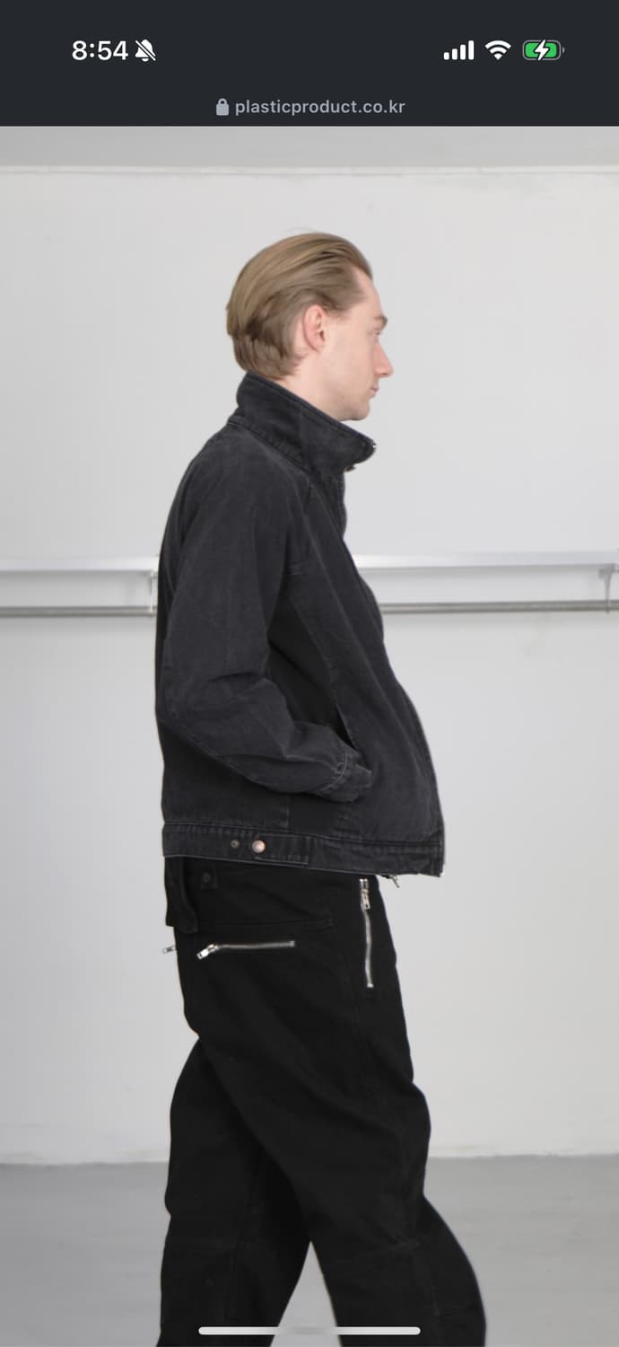 플라스틱 프로덕트 motion jacket 데님 트랙자켓 상품이미지2