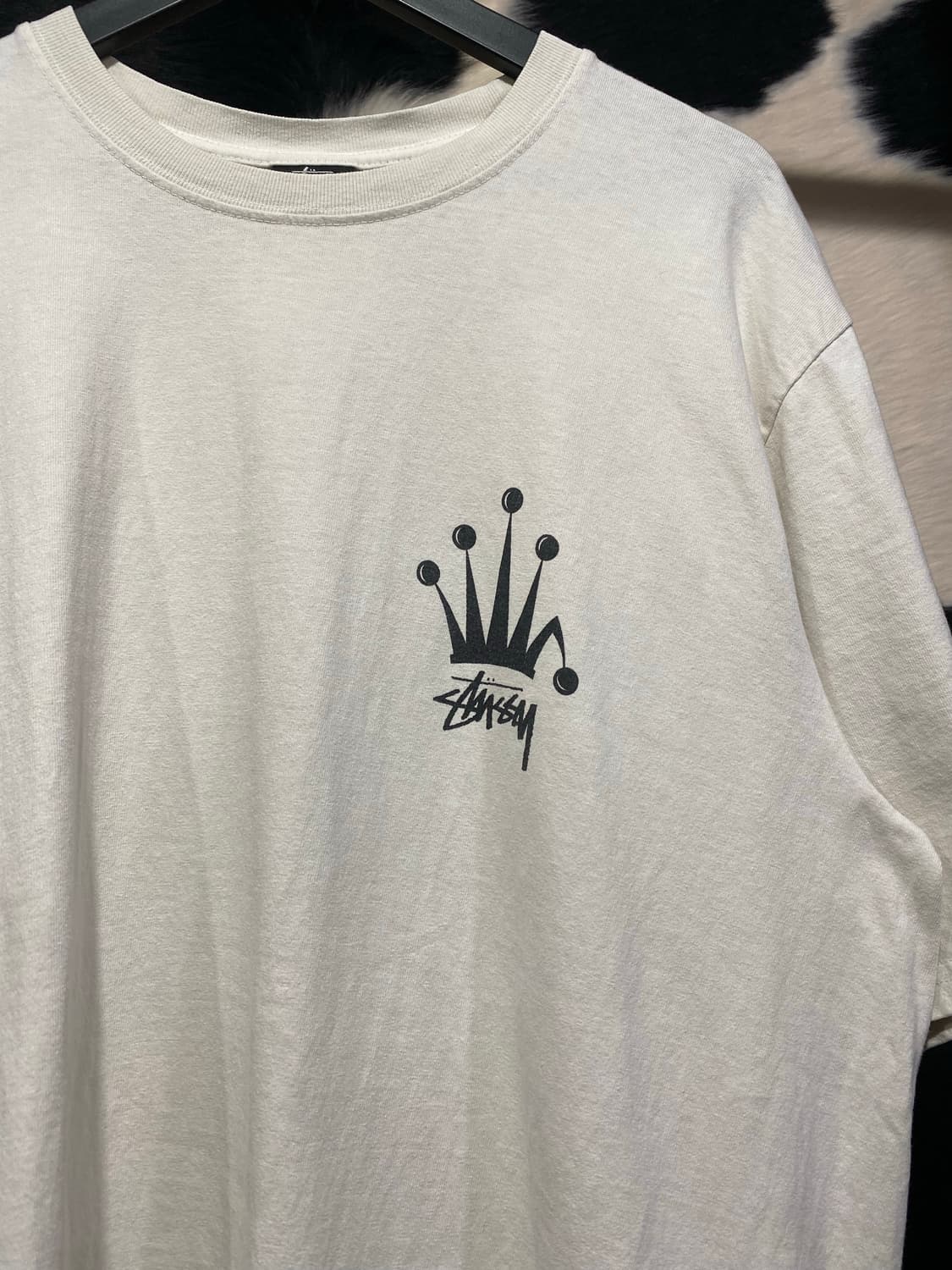 Stussy 크라운 심볼 프린팅 반팔 티셔츠 상품이미지3