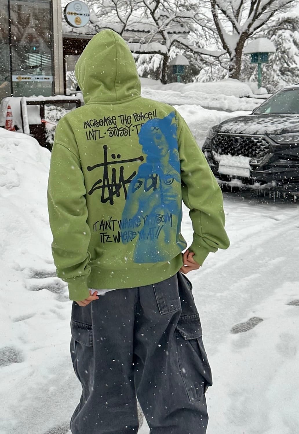 스투시 비너스 말차 후드집업 상품이미지1