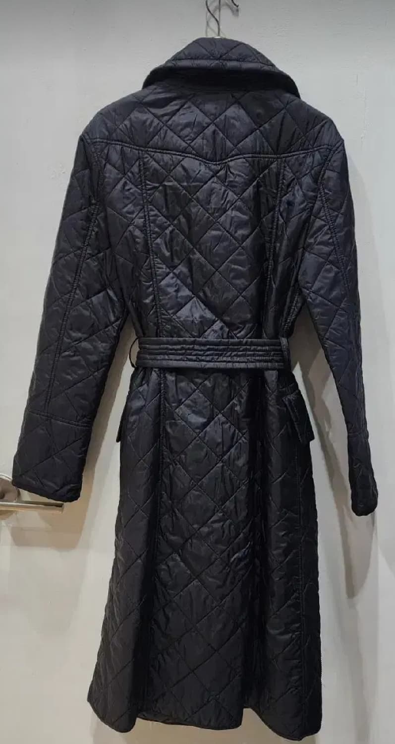 버버리 퀼팅 벨티드 롱패딩 블랙 S 상품이미지2