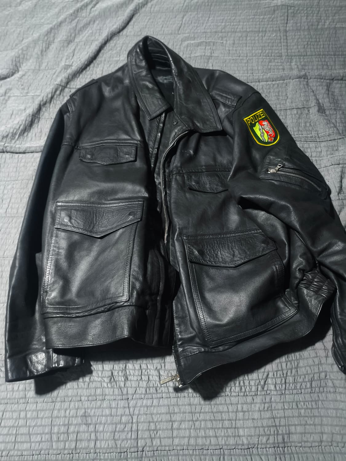 독일 경찰 가죽 자켓 30(110~120) 상품이미지1