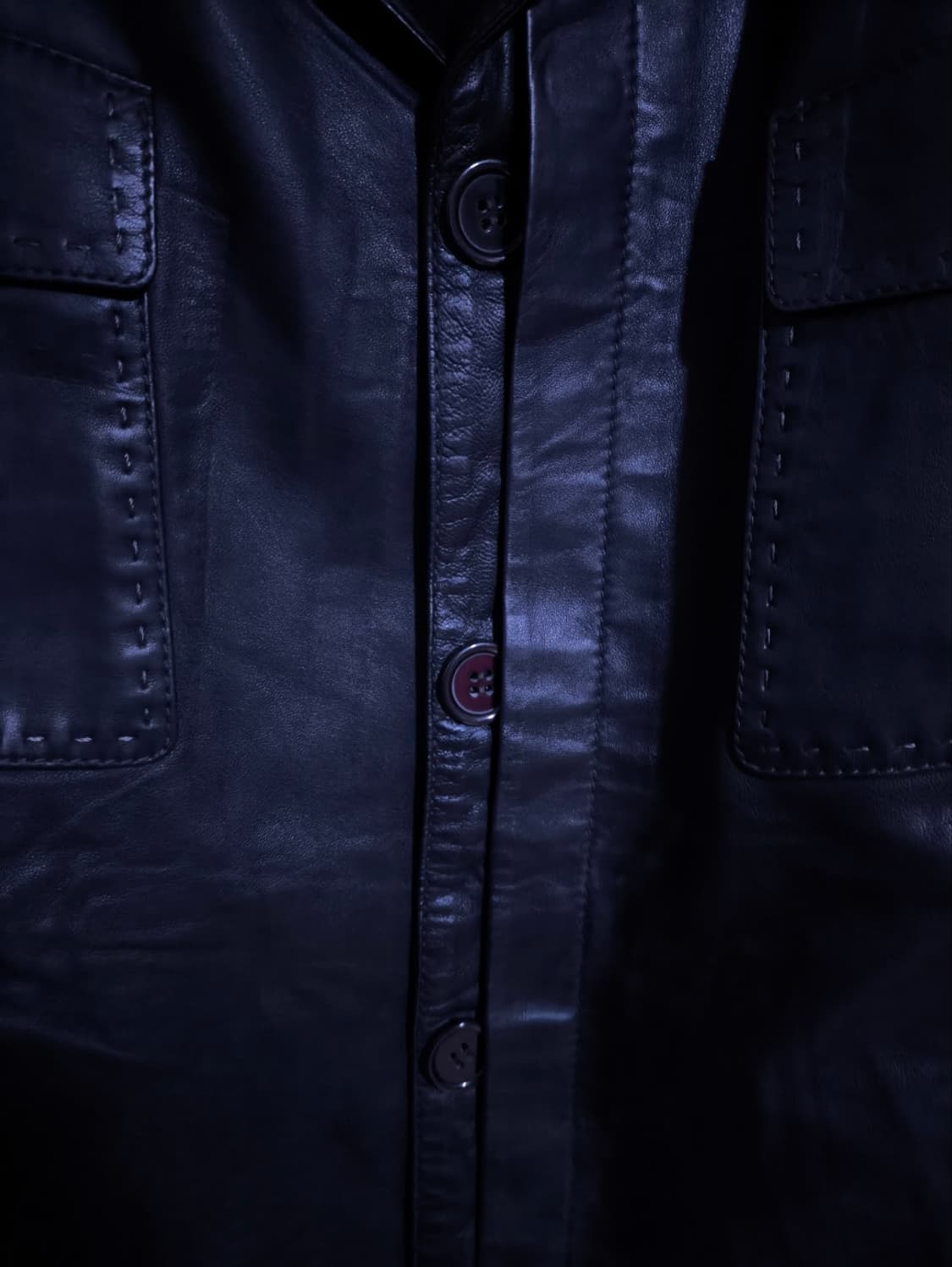 XL 터키 NQTUREL 양가죽 스티치포인트 셔츠 자켓 상품이미지5