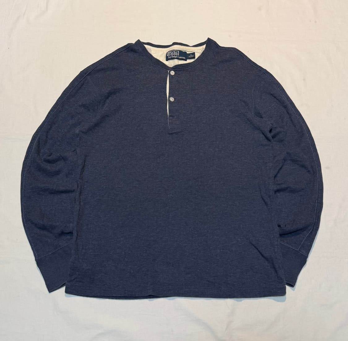 폴로 랄프로렌 롱슬리브 헨리넥 티셔츠 네이비 상품이미지1