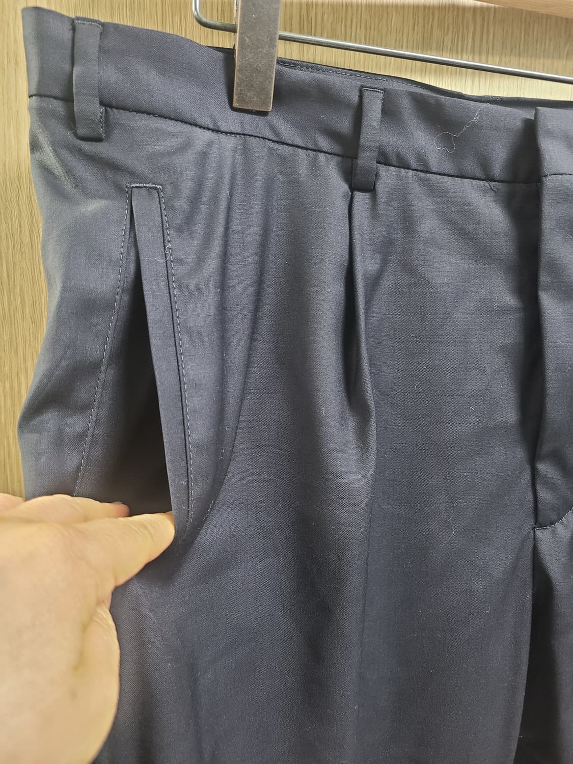 마우리치오발다사리 버진울 100% 여름 슬랙스 상품이미지3