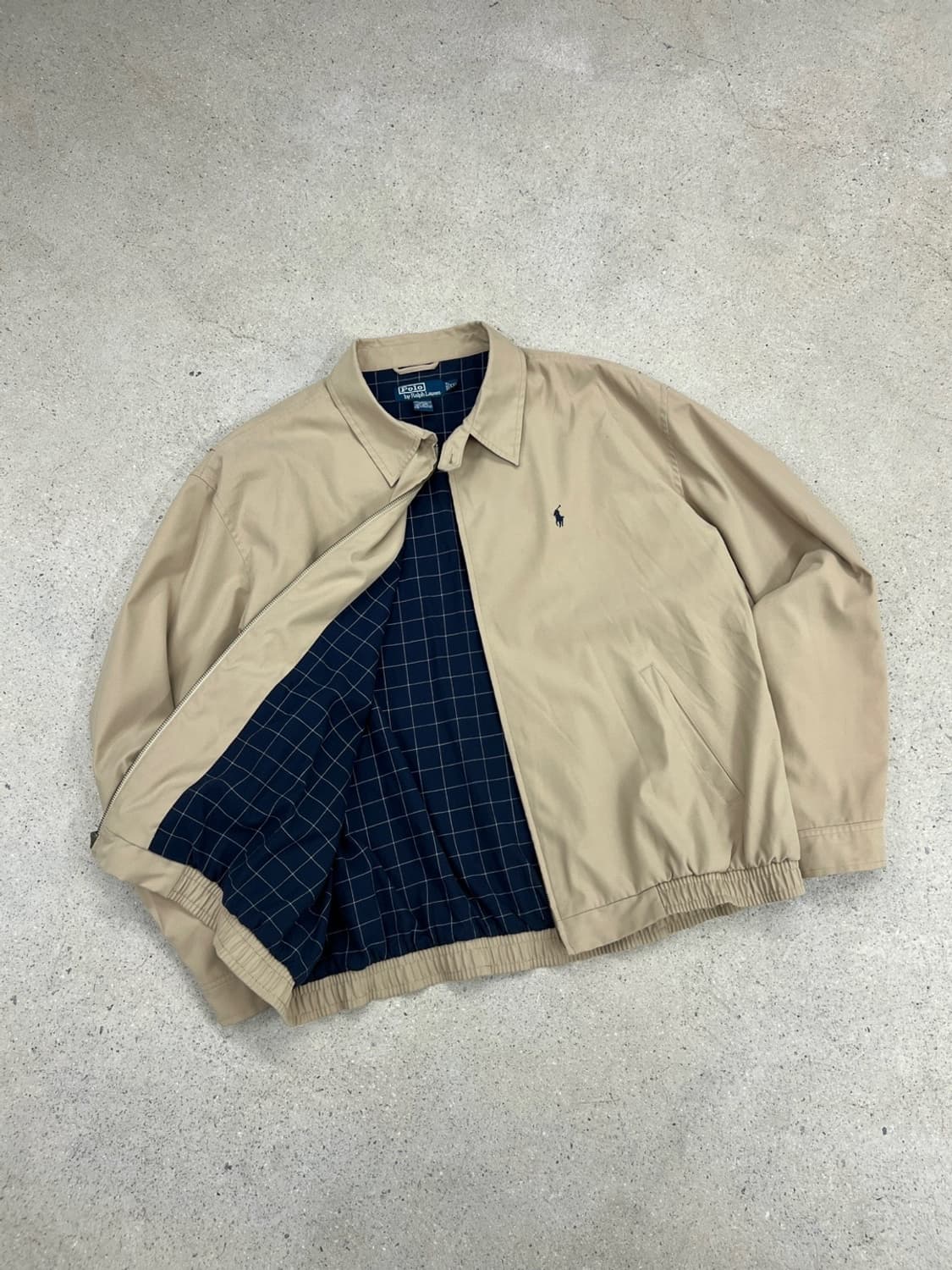 폴로 랄프로렌 체크라이닝 폴리쉘 블루종  상품이미지1