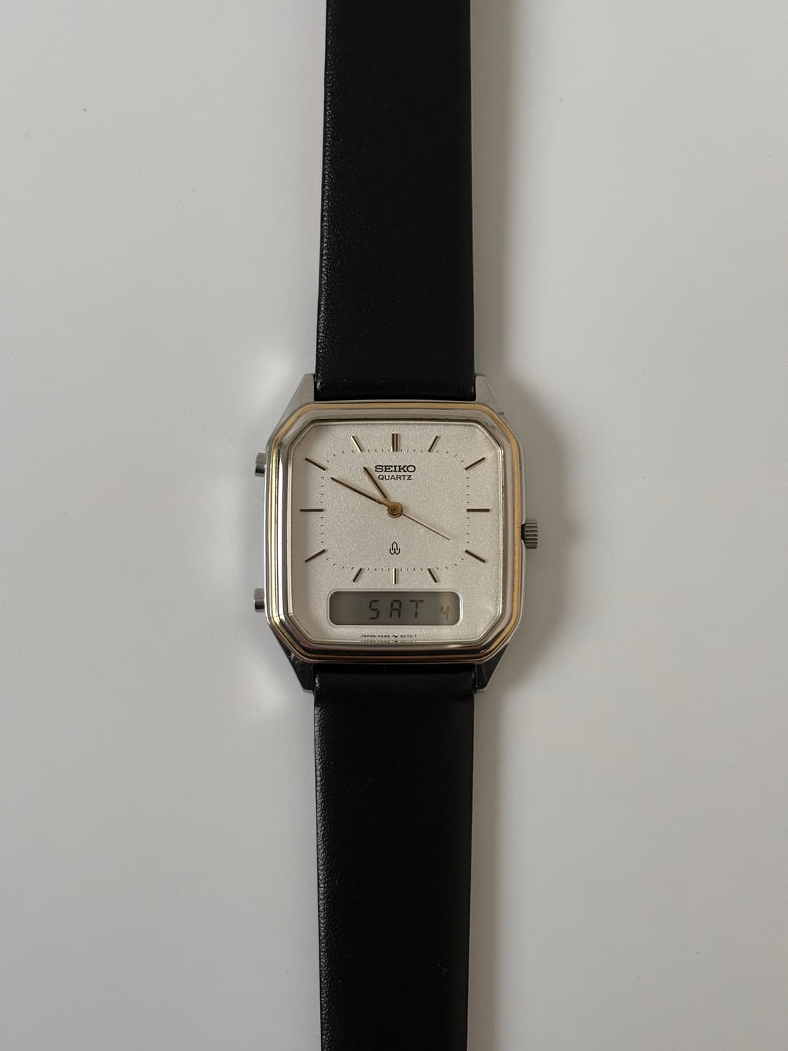 1980s Texture Dial Square Ana-Digi 상품이미지1