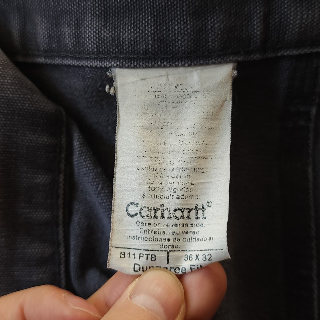 칼하트 싱글니 카펜터 워크팬츠 퍼플 36x32 상품이미지8