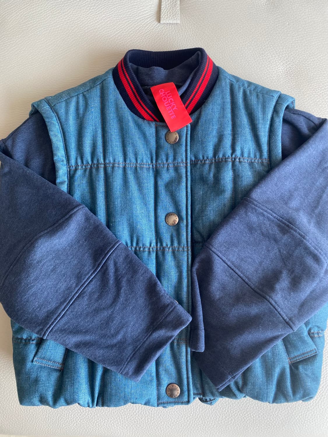 럭키슈웨뜨 퀼팅 조끼 상품이미지3