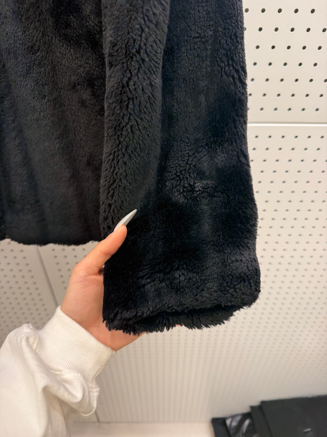 빈티지 블랙 페이크 퍼 자켓 U872 상품이미지4