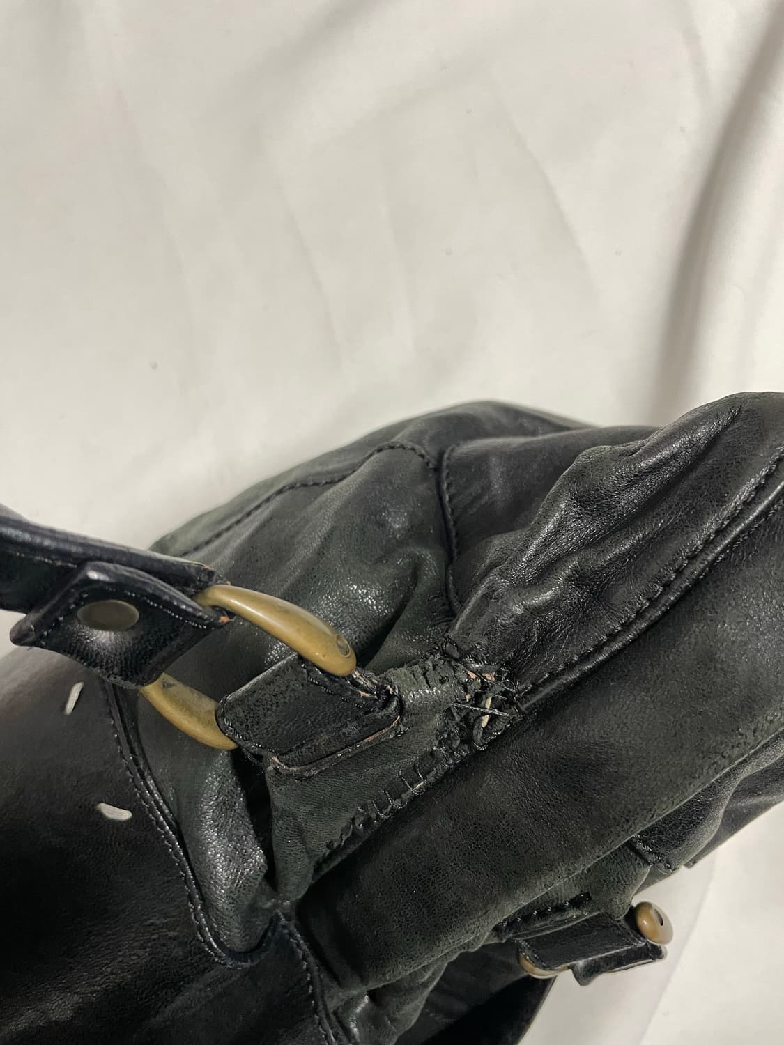 00‘s 마틴 마르지엘라 아카이브 램스킨 보스턴백  상품이미지4