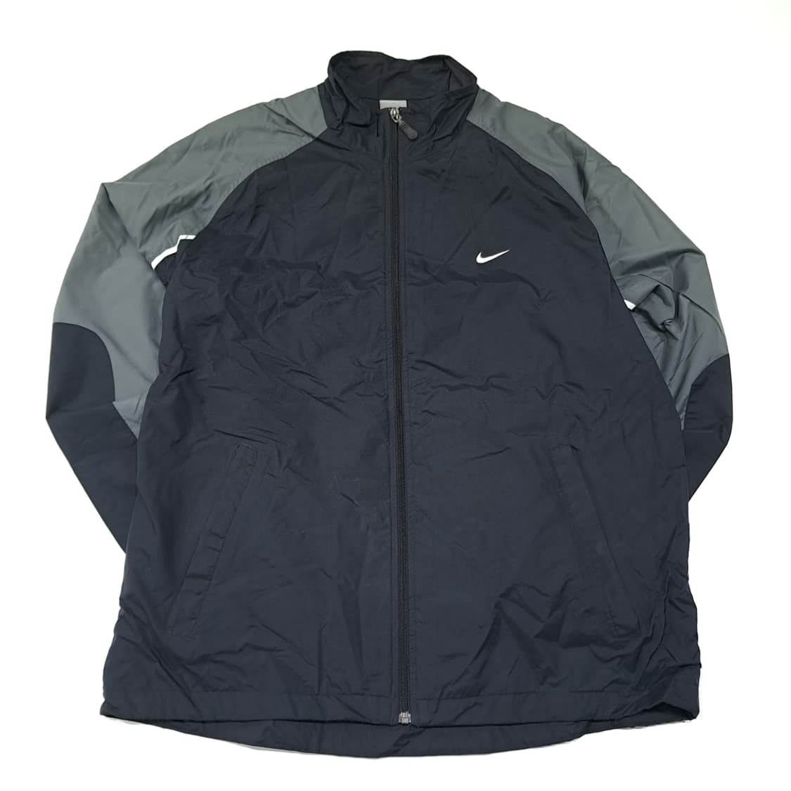 CL841 L 나이키 90s 필리핀판 빅로고 블랙 바람막이 자켓 상품이미지1