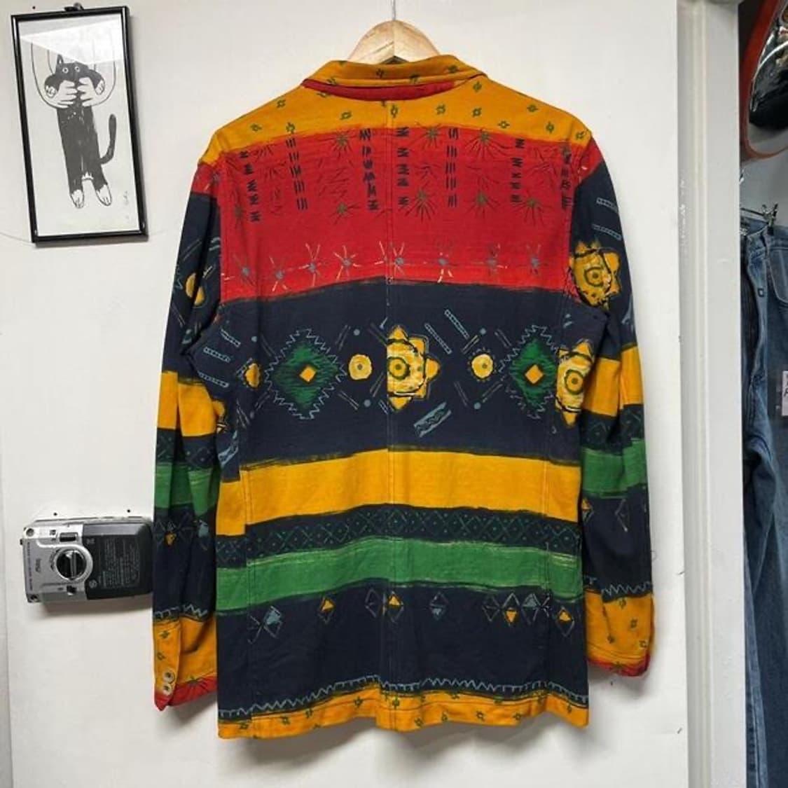 90s 조니 램스 린넨 히피 자켓 (M) 상품이미지5