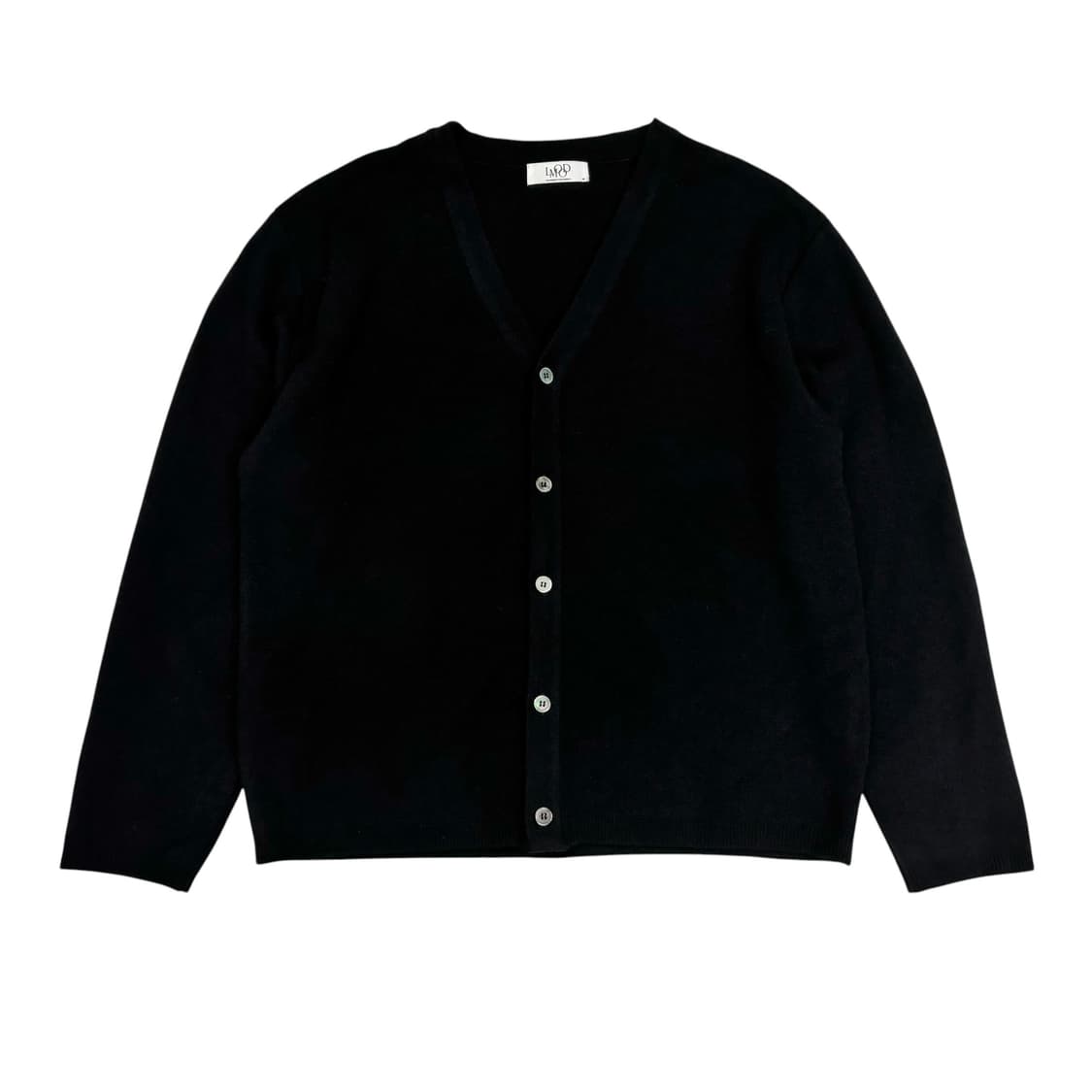 엘무드 블랙 울 가디건 상품이미지1