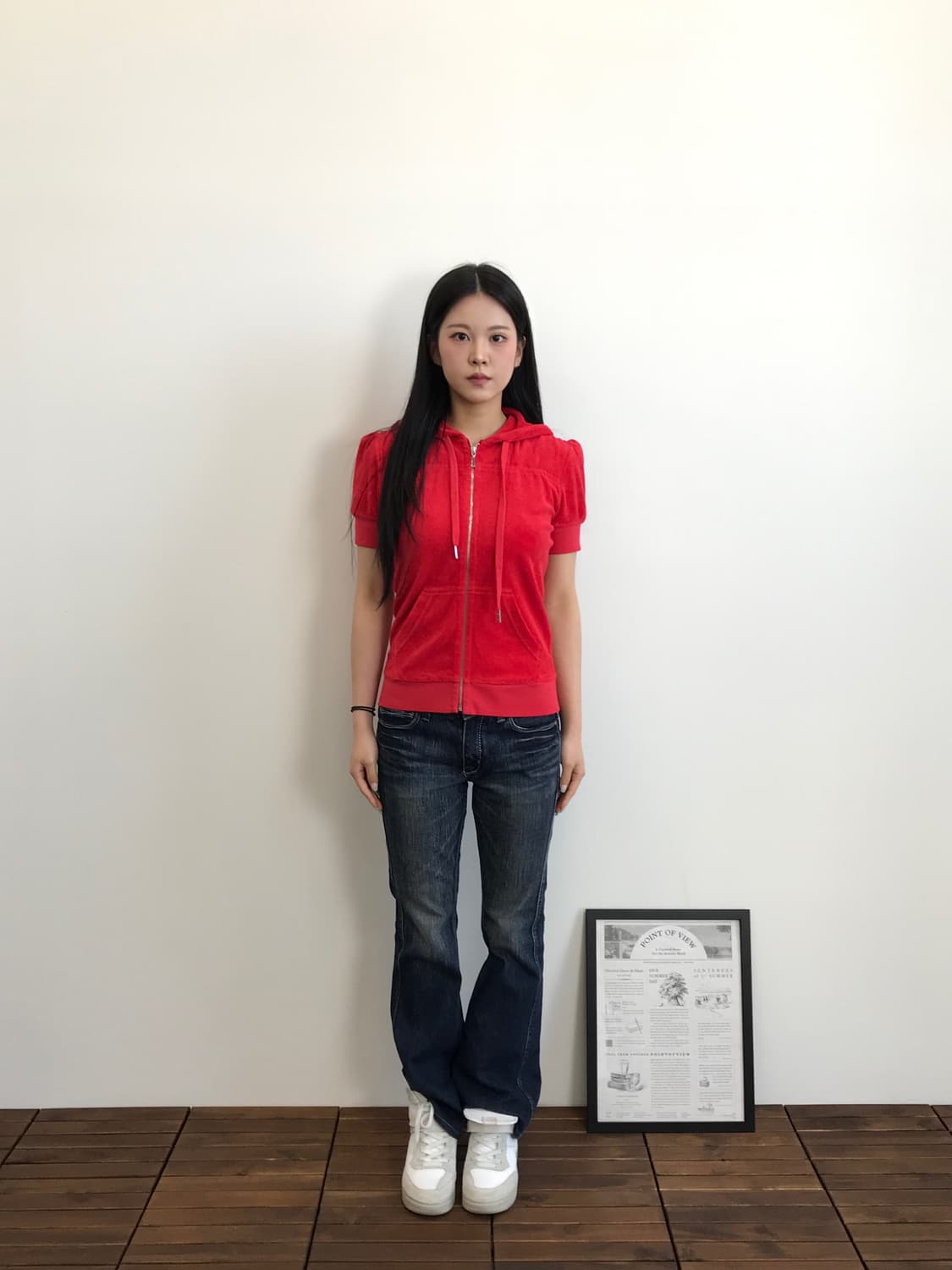 Juicy Couture Short Sleeve Zip Up Hoodie 상품이미지1