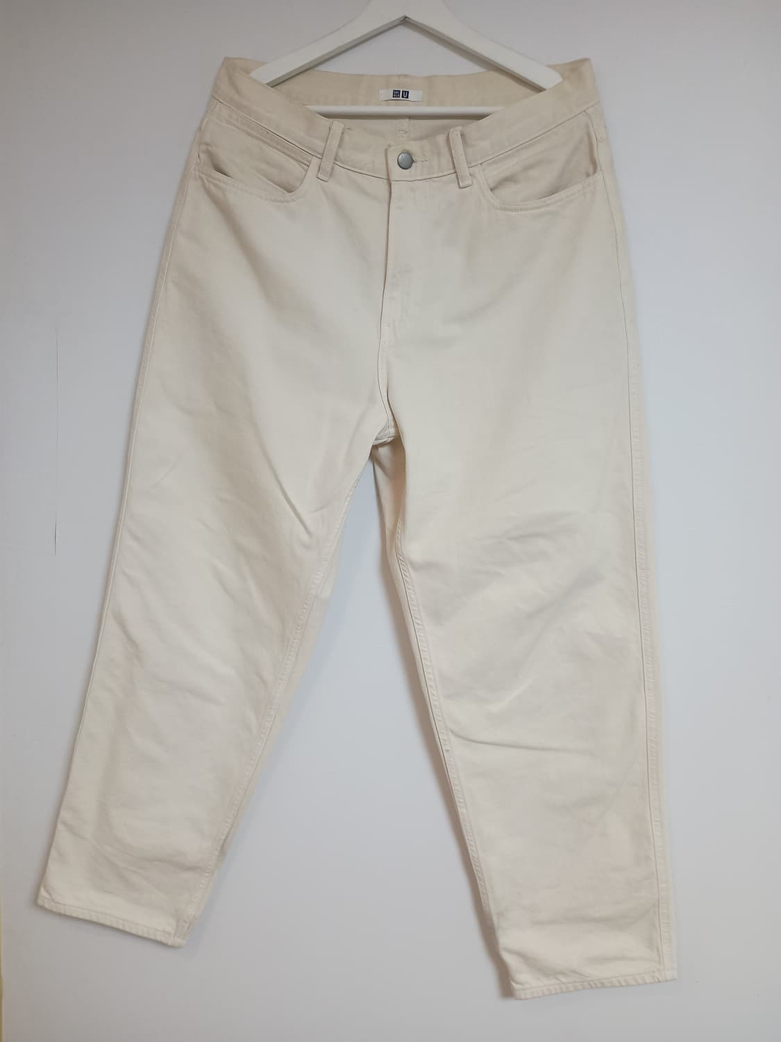 유니클로 U 와이드핏 크림진 32 463915 상품이미지1