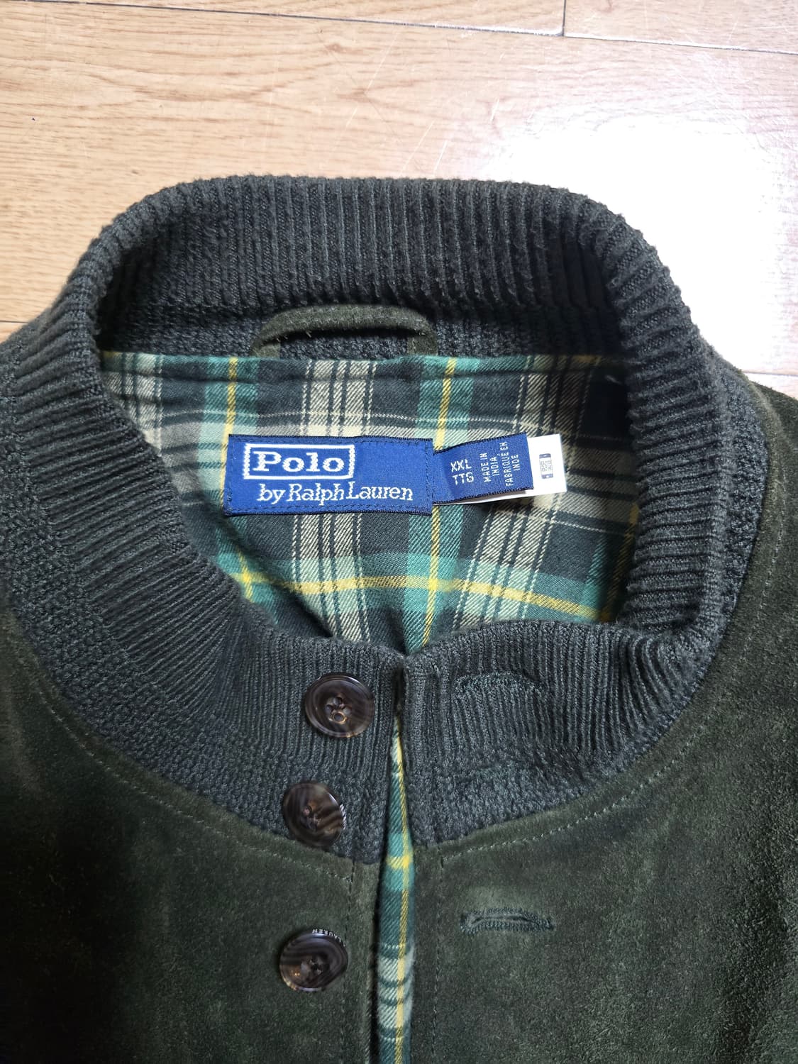 폴로 스웨이드 A-1가죽자켓 XXL 상품이미지2