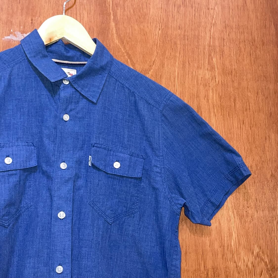 (S) Levi's 리바이스 데님 웨스턴 반팔 셔츠 상품이미지2